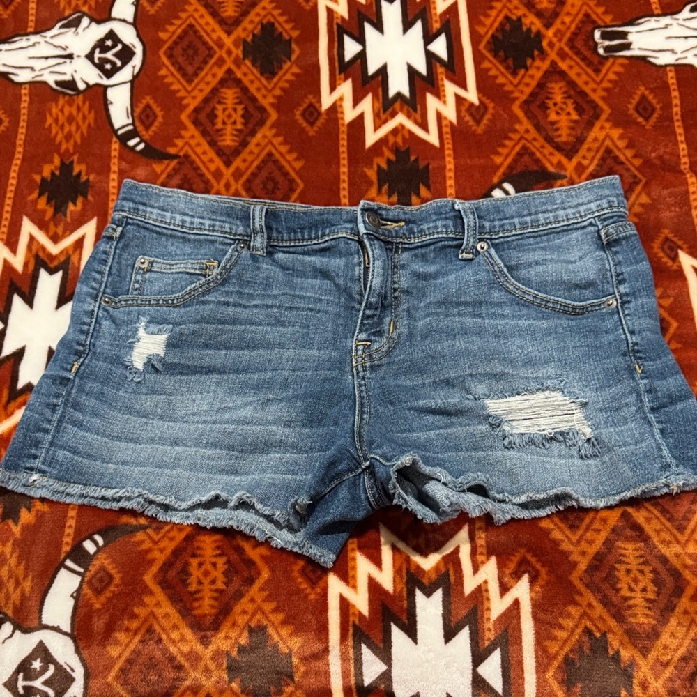 Women’s size 12/31 distressed denim shorts